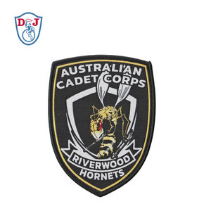 แผ่นรีดติดเสื้อโลโก้ทอแบบกำหนดเองแผ่นป้ายทอลายกลุ่ม - Product Image 1