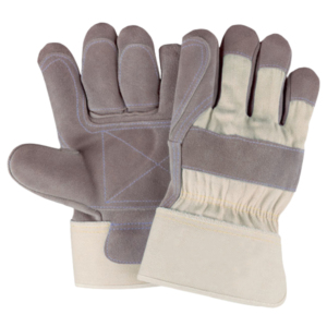 Gréeur canadien Gants de travail en cuir de vachette renforcé à usage intensif Gants de sécurité pour la construction - Product Image 2