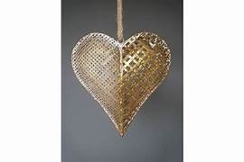 Adorno Navideño de Metal con Forma de Corazón, Decoración Rústica Vintage para Pared, Regalo Navideño - Product Image 2