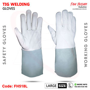 Gants en cuir de mouton de travail de sécurité de soudage TIG en gros bon marché du Pakistan Gants d'hiver en cuir de vachette fendu Gants de conduite Sports - Product Image 3