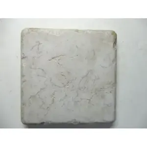 Cerdomus Italia 1 Sq. 3-7/8 \ "Beige Matte Imitación LimeStone Vintage Thermae Tile para pisos al aire libre Parques Función de ladrillo refractario - Product Image 1