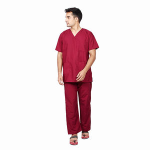 Uniformes de laboratoire en coton pour hommes, confortables, respirants, à séchage rapide, pour soins infirmiers en hôpital, gommages pour médecins fabriqués au Pakistan OEM - Product Image 1
