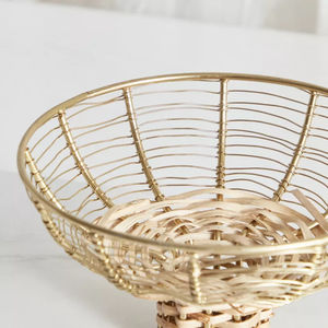 ชามอาหารเหล็กชุบทองพร้อมปอกระเจาดีไซน์เหมาะสำหรับงานแต่งงานรีสอร์ทและร้านอาหารบ้านตกแต่งบนโต๊ะ - Product Image 4