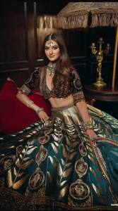 Collection de Lehenga en filet traditionnel indien vintage 2025 pour femmes, tenue de fête de mariage, Lehenga Choli de Surat, Inde - Product Image 2