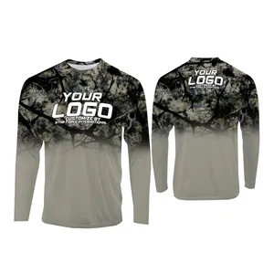 New Original Design Sublimation Polyester Fabric Fishing Shirts UV Protection Fishing Shirt