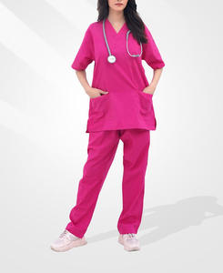 High Quality Summer Hospital Scrubs Uniform Set <b>Nurse</b> Short Sleeve Unisex Scrub Sets Medical Scrubs - Product Image 3