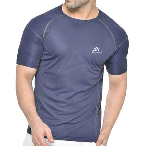 Camiseta Deportiva para Hombre, Ecológica, Ligera, Transpirable, de Secado Rápido, para Gimnasio, Running, Entrenamiento, Cuello Redondo, Manga Corta, Talla Grande - Product Image 4