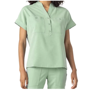 Nouveaux uniformes médicaux à manches courtes gommages hôpital soins infirmiers gommage unisexe uniforme hommes femmes infirmière gommages ensemble du Pakistan - Product Image 2