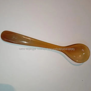 Vintage Elegant Buffalo Horn Serving Spoon & New Design Luxury Buffalo Horn Twisted Cutlery Spon Home & Hotel By FWE - Product Image 3