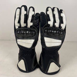 Gants de moto en cuir souple avec protection complète des doigts Gants d'équitation respirants - Product Image 2