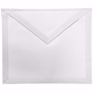 Delantales de Recepcionista Blancos Lisos Masónicos, Bordados, Cuadrados, de Cuero, Personalizados, al por Mayor de Fábrica - Product Image 2