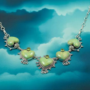 Collier de style Cilacis de haute qualité, turquoise naturelle bleue, unique en son genre, perles fines, 20% de réduction et cadeau du Nouvel An, argent allemand - Product Image 5