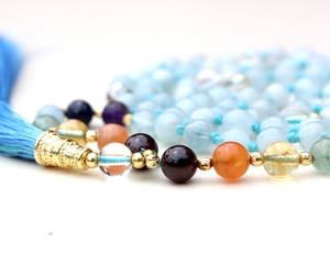 Vente en gros 7 Chakra Pulsera 108 perles Mala nouées à la main artiste indien colliers religieux perles Yoga bijoux chaînes cadeaux - Product Image 2