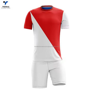 Tenue de sport, uniforme de football, short personnalisé, design populaire, léger, respirant, 100% polyester, pour hommes adultes, service OEM - Product Image 2