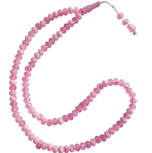 Hechos a mano, Rosa natural, 99 cuentas, cuentas de oración de piedra, llevar a mano, cuentas de oración islámicas Tasbeeh - Product Image 3
