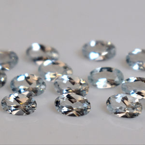 Aguamarina Natural de Alta Calidad, Corte Oval Facetado de 5x7mm - Aguamarina Suelta - Product Image 1