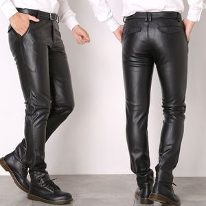 Pantalones de Motociclista de Cuero Vacuno con Cadenas para Niños y Niñas, Pantalones de Motociclista Elegantes para Hombre y Mujer, Hechos en Pakistán - Product Image 2