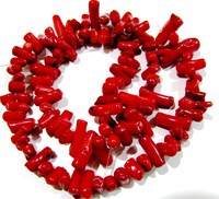 Perles de corail rouge de haute qualité Eminent Jewel, branche en forme de bâton, 15 mm, brin de 16 pouces, corail rouge italien, pierre précieuse, pour la fabrication de bijoux œil porte-bonheur