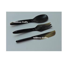 Juego de cubiertos de alta calidad más populares Juego de cubiertos de mesa de cuerno de búfalo de 3 piezas Juego de vajilla para servir comida - Product Image 4