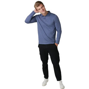 เสื้อยืดแขนยาวผ้าฝ้ายผู้ชาย ทรงคลาสสิก ระบายอากาศดี สไตล์ลำลองสมาร์ท  รับสกรีนโลโก้ สำหรับกิจกรรมกลางแจ้ง - Product Image 3