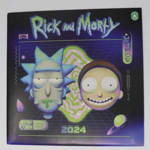 ปฏิทินติดผนังและตั้งโต๊ะริคแอนด์มอร์ตี้ ปี 2024 ปฏิทินกระดาษสำหรับใช้ในสำนักงานและที่บ้าน พิมพ์ลายพร้อมนาฬิกา - Product Image 4