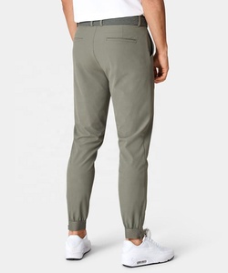 Venta al por mayor precio de fábrica hombres Golf Jogger pantalones 100% algodón pantalones de chándal para hombres Golf Wear pantalón con Tobillo costilla y cremallera - Product Image 6