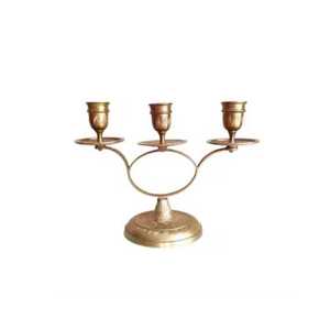 Bougeoir fait main en laiton antique pour autel d'église activités religieuses décoration de la maison de Noël - Product Image 5