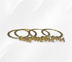 Unique Design Gold Jewelry Metal Bangles <b>Set</b> for Women Fashion <b>Jewellery</b> Wholesale Bracelet Bangles <b>Set</b> for <b>Girls</b> and Women - Product Image 3