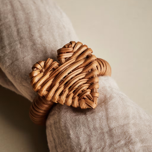 ชุดผ้าเช็ดปากหวายรูปหัวใจ4ชิ้นที่ทำด้วยมือเป็นมิตรต่อสิ่งแวดล้อมสำหรับงานปาร์ตี้จากเวียดนามสินค้าใหม่บน B2B - Product Image 3