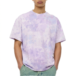 T-shirt Homme en Toile Polyester/Coton Délavée à l'Acide, Coupe Classique, Manches Courtes, Respirant, Grammage Lourd - Product Image 5