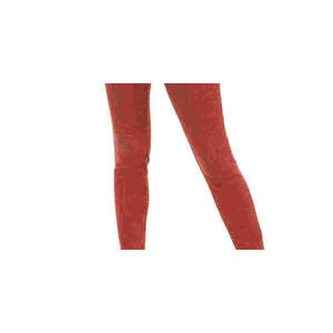 Jeans Skinny alla Caviglia a Vita Alta Rosa per Ragazze, in Denim Rosso Medio Taglia 1, Lavabile, Stile Semplice con Decorazione a Bottoni - Product Image 3