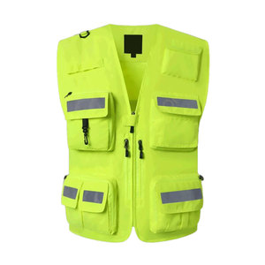Ropa de seguridad personalizada Chaleco reflectante de trabajo Bolsillos múltiples Ropa DE TRABAJO Seguridad Construcción colorida Ropa DE TRABAJO Chaleco de seguridad - Product Image 1