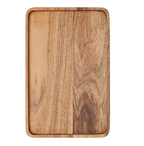 Vente en gros de plateau de service en bois d'acacia manguier vaisselle plateau décoratif techniques d'artisanat en métal fabriquées exportées - Product Image 6