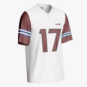 Hot <b>Sale</b> 100% Customized Sublimation Printed American Football Jersey Half Sleeve Sublimation Printed American Football Jersey - Product Image 3