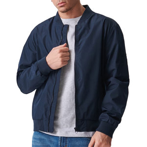 Chaqueta de bombardero para hombre con diseño adecuado de fábrica, chaqueta de bombardero de motorista para hombre de estilo único a bajo precio - Product Image 2