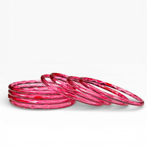 Bracelet en verre facetté de forme émeraude, design rose 2026, tendance pour femmes, léger, prix de gros, plaqué or, pierre principale en perle - Product Image 1