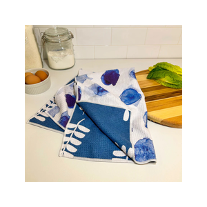 Grilles de feuilles faites à la main Golf brodé 100% coton torchons de cuisine 250 GSM séchage rapide Style minimaliste Inde OEM quantité minimale de commande 100 en vrac - Product Image 6