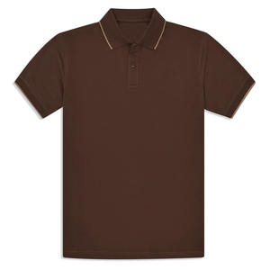 Camisetas de Golf de Algodón y Seda de Secado Rápido para Hombre, de Alta Calidad, con Logotipo Bordado Personalizado para Polos de Color Sólido - Product Image 3
