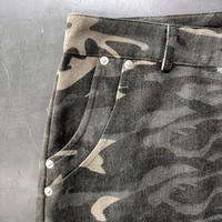Summer Casual Vintage Distressed Baggy Camo Cargo Shorts pour hommes Custom Camouflage 100% Cotton Solid Pattern Streetwear Style