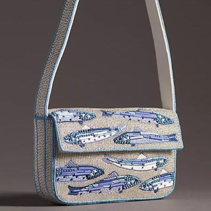 Bolso de mano de diseñador con cuentas hecho a mano de estilo indio multicolor, estilo bohemio, compras nocturnas de glowin fashion - Product Image 4