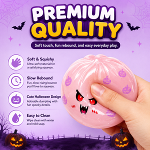 Juguete Sensorial Antiestrés de Mochi de Halloween, Material TPR Impermeable, Suave, No Pegajoso, Rebote Suave, Juguete Sensorial para Aliviar el Estrés - Product Image 2
