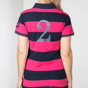 Camiseta Polo personalizada para mujer con diseño profesional transpirable e informal patrón sólido crea tu propio logotipo - Product Image 4