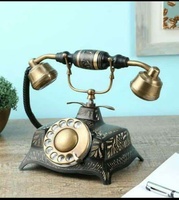 Téléphone antique à cadran rotatif en alliage d'aluminium de style vintage avec /LAN filaire, couleur personnalisée pour un usage domestique ou au bureau
