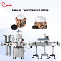 Machine de capsulage entièrement automatique, machine de scellage de feuilles d'aluminium, machine de vissage de bouchons pour bouteilles PET, machine de capsulage de feuilles d'aluminium