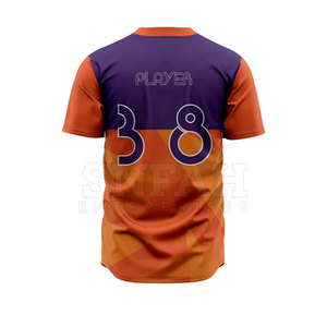 Tenues de sport d'équipe légères, respirantes et de haute qualité 2023, impression de logo personnalisée, ensembles uniformes de baseball et de softball 100% polyester - Product Image 5