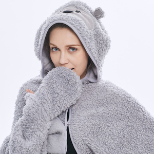 Manta con capucha usable para adultos Super suave cálido acogedor felpa franela polar Sherpa Sudadera con capucha manta de fabricante de fábrica - Product Image 4