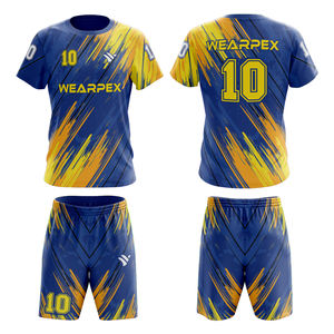 ชุดฟุตบอลผู้ชาย OEM สำหรับผู้ใหญ่ ตัดเย็บด้วยระบบอัตโนมัติ ปรับแต่งสไตล์ได้ คุณภาพสูง ผลิตจากผ้าโพลีเอสเตอร์ 100% ระบายอากาศได้ดี - Product Image 1