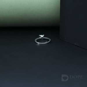 Moissanite Lab Creado Anillo de declaración para acero inoxidable Unisex Diseño elegante para cada ocasión - Product Image 4