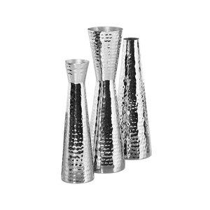 Décoration de fête d'anniversaire ou d'événement Vase à fleurs de bonne qualité en aluminium métal Vase à fleurs décoratif en forme de bouteille - Product Image 3