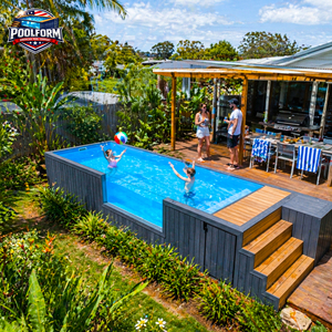 Kids <b>Safe</b> Non Slip Surface Family Above Ground Pool with Safety <b>Ladder</b> Prefabricated Fiberglass Swimming Pool - Product Image 4